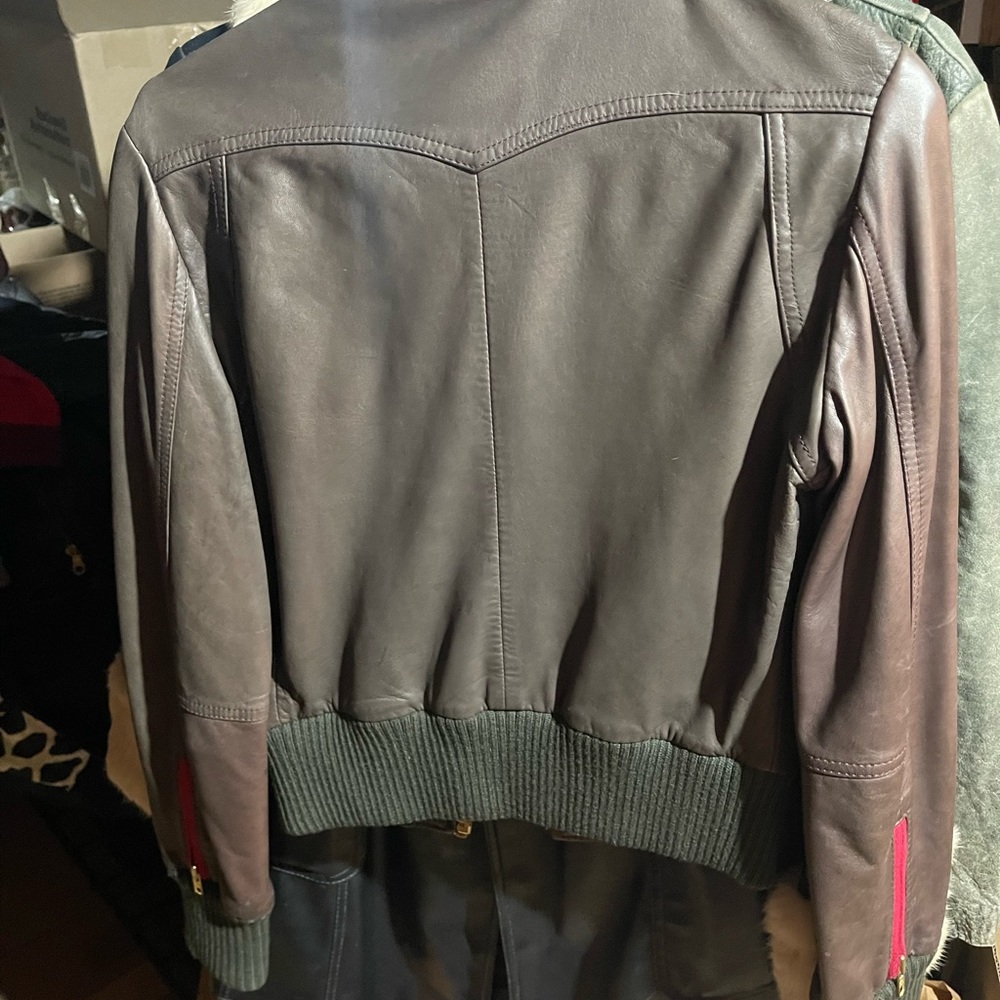 Rock & Republic genuine leather bomber coat - Picture 4 of 4